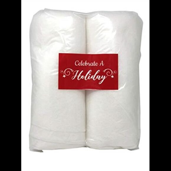 Celebrate A Holiday Christmas Snow Roll - 2 Packages of 3 Foot X 8 Foot - Picture 1 of 1